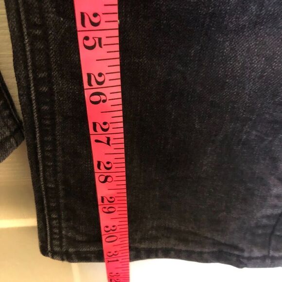 Levi's 511 Men's Black Denim Jeans 33 x 32 Re-enforced Crotch Straight Zipper - Picture 15 of 16